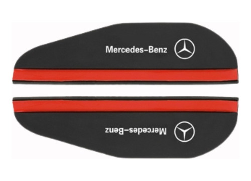 Visera Antigoteo Retrovisor Mercedes Benz 2 Piezas  Goma Sil