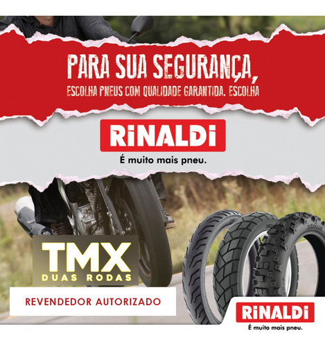 Pneu Rinaldi 120/80-18 E 80/90-21 R34 + Camara Rb18 E Ra21