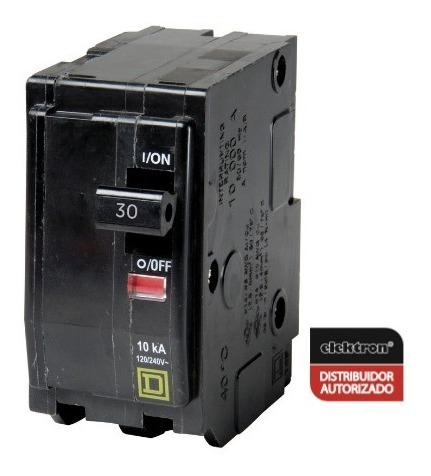 Imagen 2 de 8 de Pastilla Interruptor Termomagnético2polos30a Qo230 Schneider