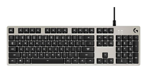 Imagen 1 de 3 de Teclado gamer Logitech Serie G G413 QWERTY Romer-G inglés US color plata con luz blanca