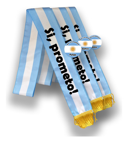  Banda Jura A La Bandera + Pin Personalizado X 40 Unidades