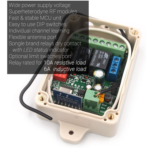 Solidremote, Receptor Universal De Radiofrecuencias De 12 A