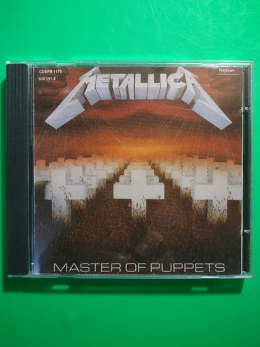 Metallica - Master Of Puppets (cd, 1989, México) Cd Verde