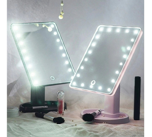Imagen 3 de 4 de Espejo De Maquillaje Con Luz Led Y Pantalla Touch