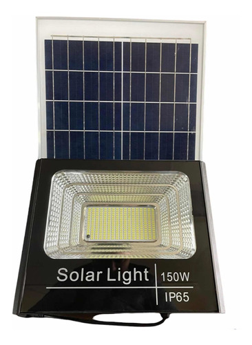 Reflector Led Solar 150w  Luz Blanca Con Panel Solar