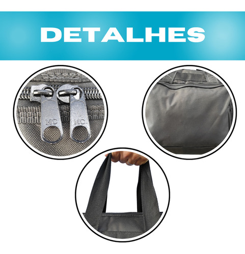 Capa Bag Acolchoada Luxo P/ Ferragens Pedestais Bateria Stay