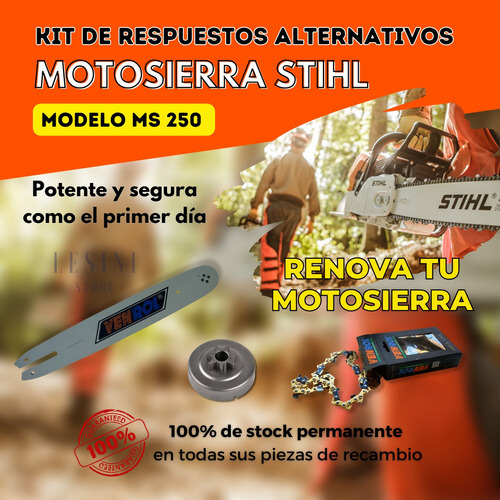 Kit De Espada Cadena Piñón Motosierras Ms Stihl 250