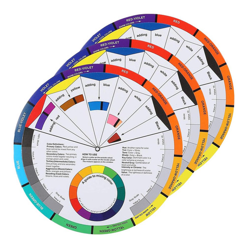 Paleta Color Para Practicar Mezclas, Mxcoi-003, 3 Pzas, 118