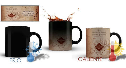 Taza Magica  Harry Potter Mapa Merodeador