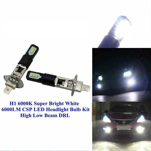 ! Kit De 4 Bombillas Led For Faros Delanteros H1 6000 K,