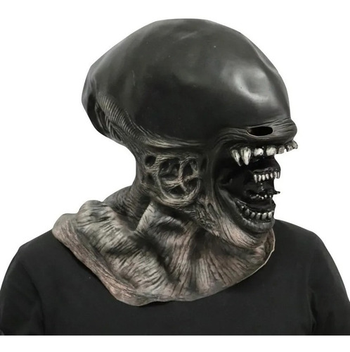 Mascara Alien Predator Halloween Latex Cotillon Disfraz