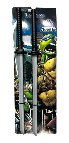 Espada Katana X 2 Tortuga Ninja Leonardo Set Ninja Leonardo