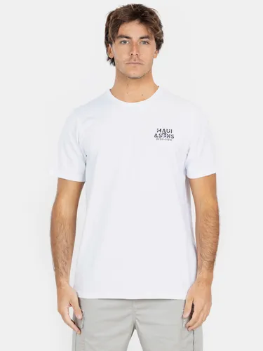 Polera Mc Over View Tees Blanco Hombre Maui And Sons