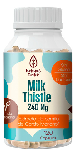 Milk Thistle 240mg X120 Cápsulas - Natural Center