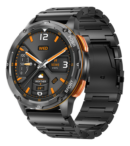 Reloj Inteligente Bluetooth Lemfo De Acero Inoxidable Para L