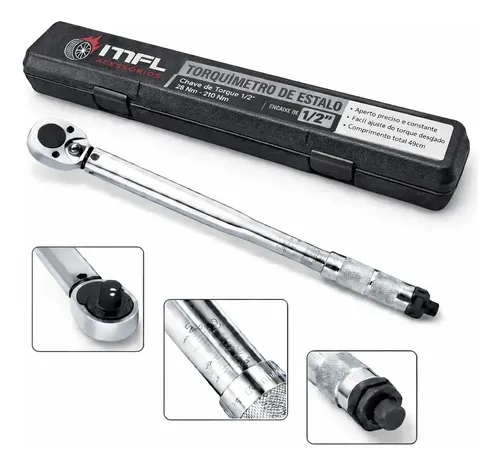 Torquimetro De Estalo 1/2 Pol 2.8 A 21kg Crv Reversível MFL