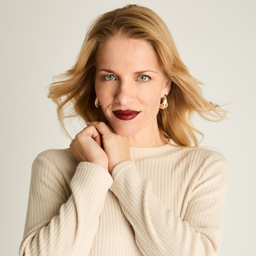 Polera Lisa Básica Beige Mujer Moda Invierno Hasta Xxxl