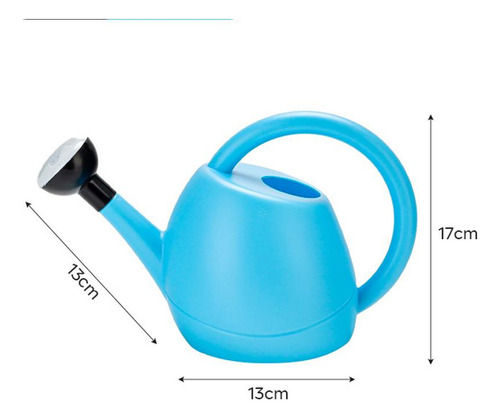 Regadera De Jardín Para Plantas De 13x17cm Azul 1.5l