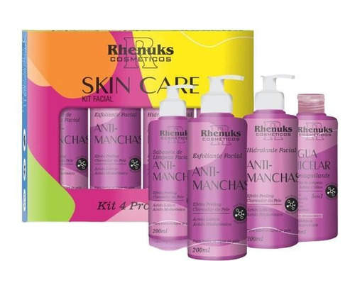 Skin Care Anti-manchas Tratamento Facial Completo 4x1