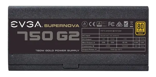 Evga Supernova 750 G2 Power Supply Fuente De Poder