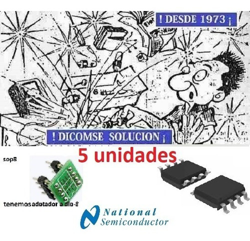 Lm393ad  Sop 8 Lm393a Lm393 National   Soic8 X 5 Unidades