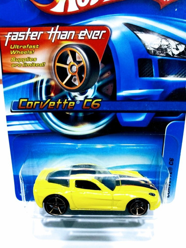 Carrito Hot Wheels Corvette C6 Edición 2005 Escala 1:64