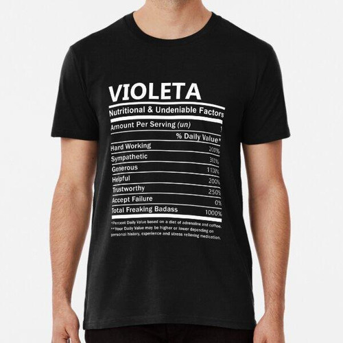 Remera Camiseta Con El Nombre De Violeta - Camiseta Con El A