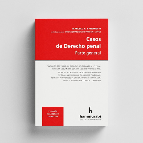 Casps De Derecho Penal Parte General, De Marcelo A. Sancinetti. Editorial Hammurabi, Tapa Blanda, Edición 3ra Edicion 2022 En Español, 2022