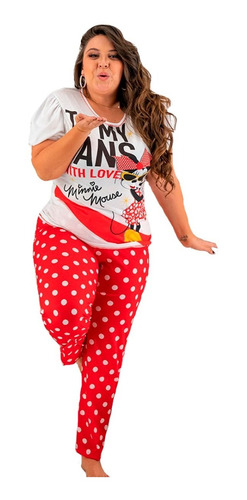 Pijama Para Dama Disney Minnie Mouse Manga Corta 9301