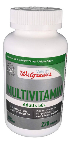 Walgreens Multivitaminico Adultos 50+, Tabletas, 220 Ea