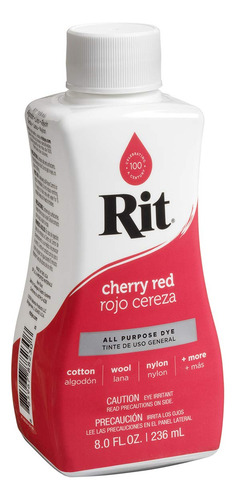 Tinte Líquido Multiusos Rit - Rojo Cereza 236 Ml