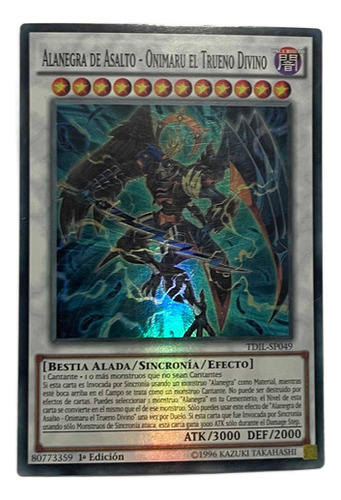 Yugioh! Alanegra De Asalto - Onimaru El Trueno Divino