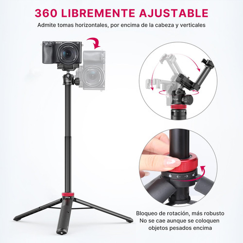 Ulanzi Mt-44 Trípode Extensible Para Teléfono 59 Pulgadas