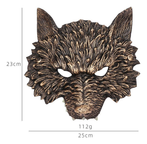 Máscara De Hombre Lobo, Máscara De Animal Misterioso, Espuma