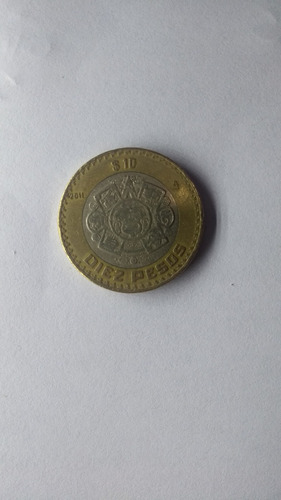 Moneda 10 Pesos Año 2011 México Bimetálica