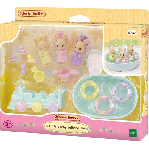Sylvanian Families Conjunto Hora Do Banho Trigêmeos - Epoch