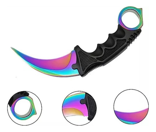 Karambit Ops Deep Sobrevivencia Con Filo Y Funda Rigida Al03