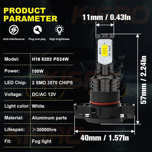 For 9008/h13 5202 Kit De Focos Led For Ford Escape