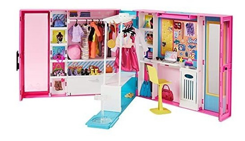 Closet Barbie Dream Con Mas De 30 Piezas 10 Áreas De