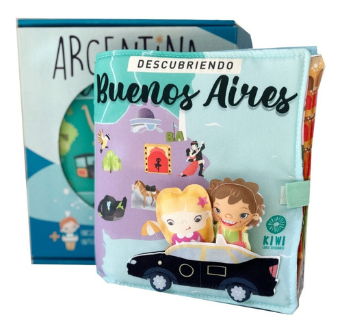 Libro Sensorial Kiwi Descubriendo Buenos Aires + Muñequitos