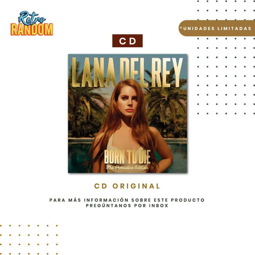 Lana Del Rey - Born To Die Paradise Ed / Cd Original / Nuevo