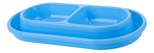 Juego De Tazones De Comida Y Agua, Alimentador De L Azul