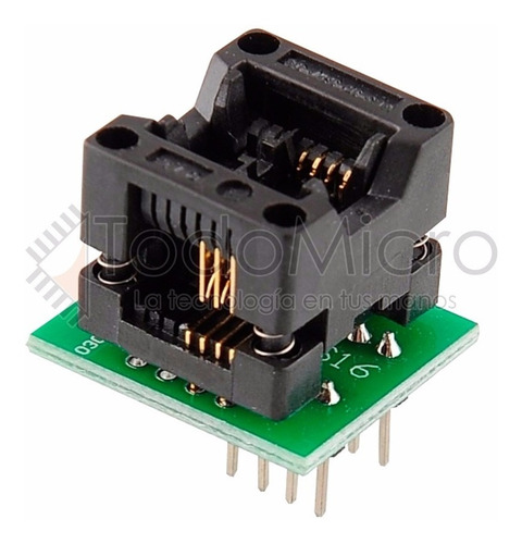 Imagen 5 de 10 de Programador Ch341a + Pinza + Soic8 200mil + Soic8 150mil