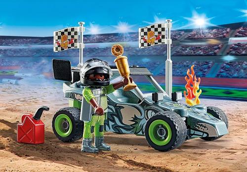 Figura Armable Playmobil Stuntshow Racer 45 Piezas 3