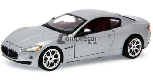 Miniatura Maserati Gran Turismo 2008 Prata Bburago 1/24