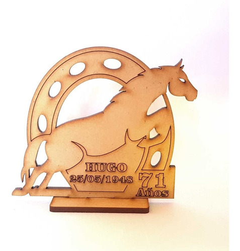 80 Souvenir Fibrofacil Caballo Herradura Centro De Mesa 20cm