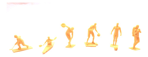 Figuras Deportes Escala 1/43. Maquetas.  X 3 Unid. Imp 3d