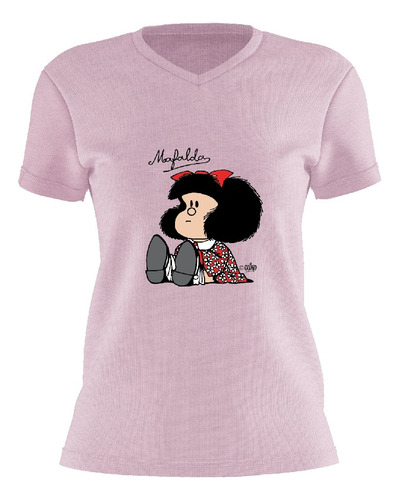 Remera Mafalda Mujer Estampada Oficial Licencia Quino 