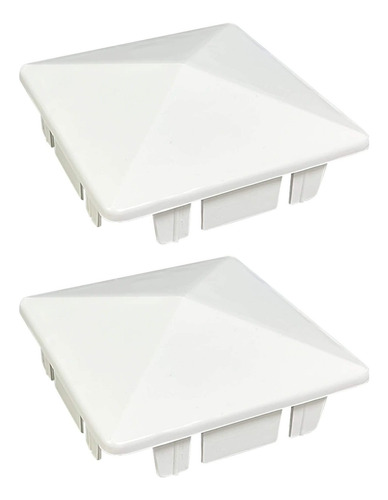 2 Tapa Interna Vinilo Estilo Piramide 4 Perfecta Para Poste
