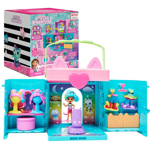 Gabby's Dollhouse, Closet Juego Caja Portatil + Muñeca